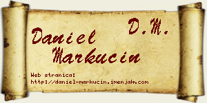 Daniel Markučin vizit kartica